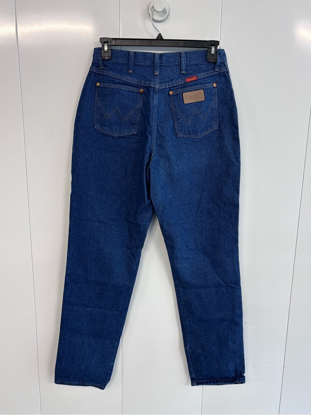 Wrangler Jeans Womens 15/16 x 34 Blue Denim High Rise Straight Leg 12MWZG Cotton